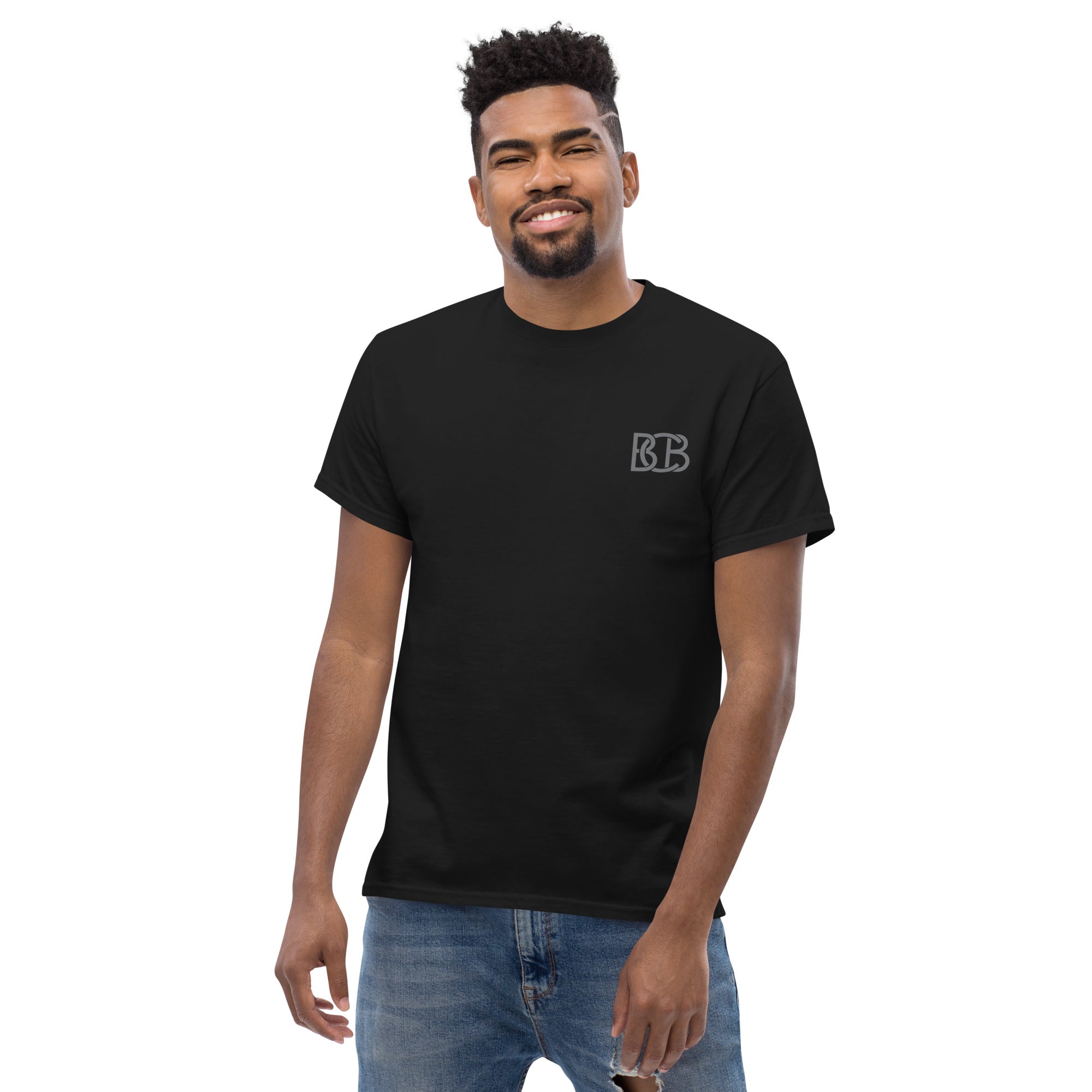 Blue arcs and Blue Faces I Men's classic tee
