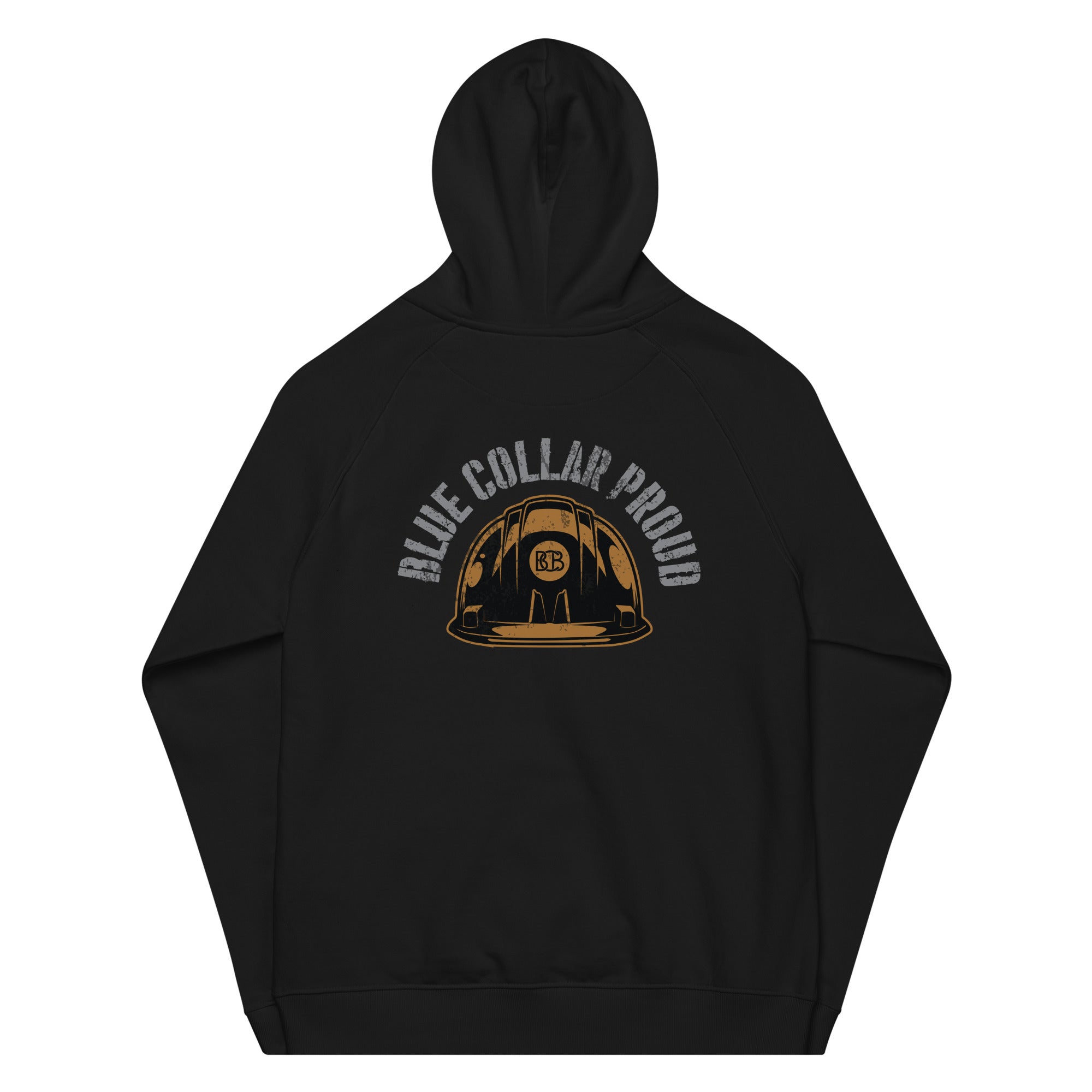 Blue Collar Proud  I  Men's eco raglan hoodie