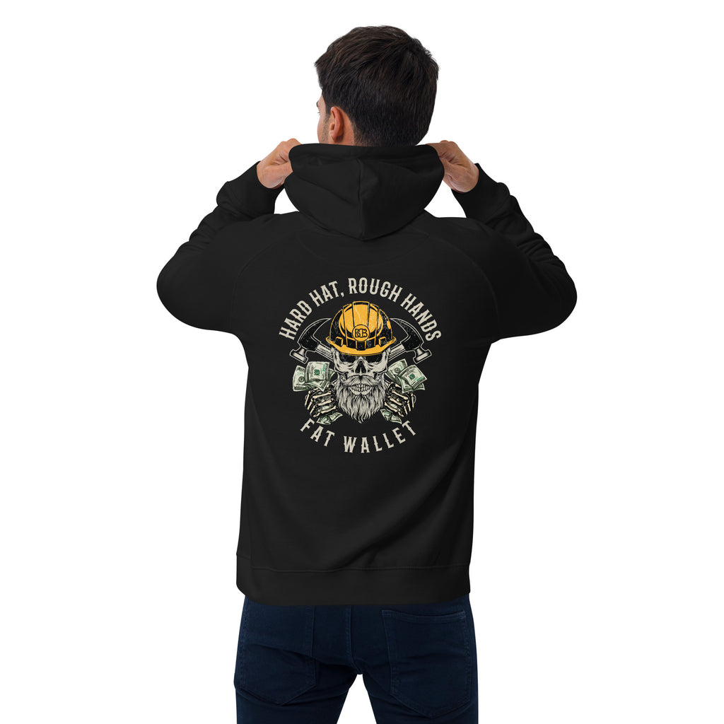 Hard Hat Rough Hands Fat wallet  I  Men's eco raglan hoodie