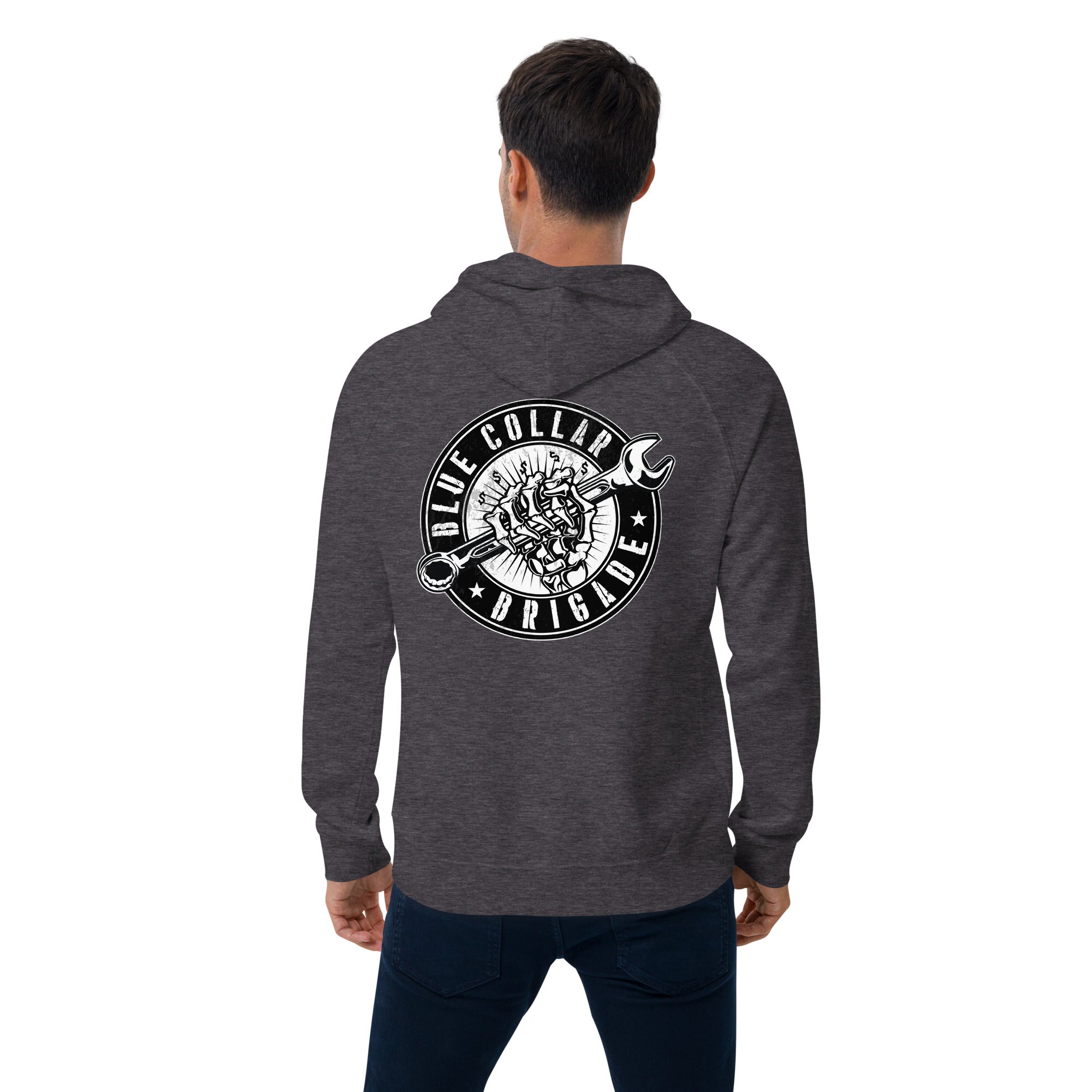 Blue Collar Brigade  I  Men's eco raglan hoodie