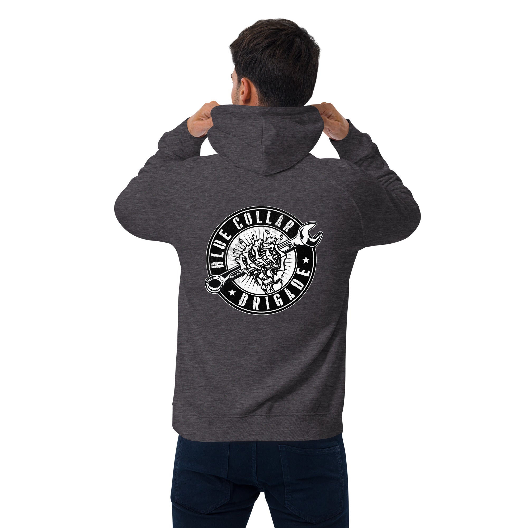 Blue Collar Brigade  I  Men's eco raglan hoodie