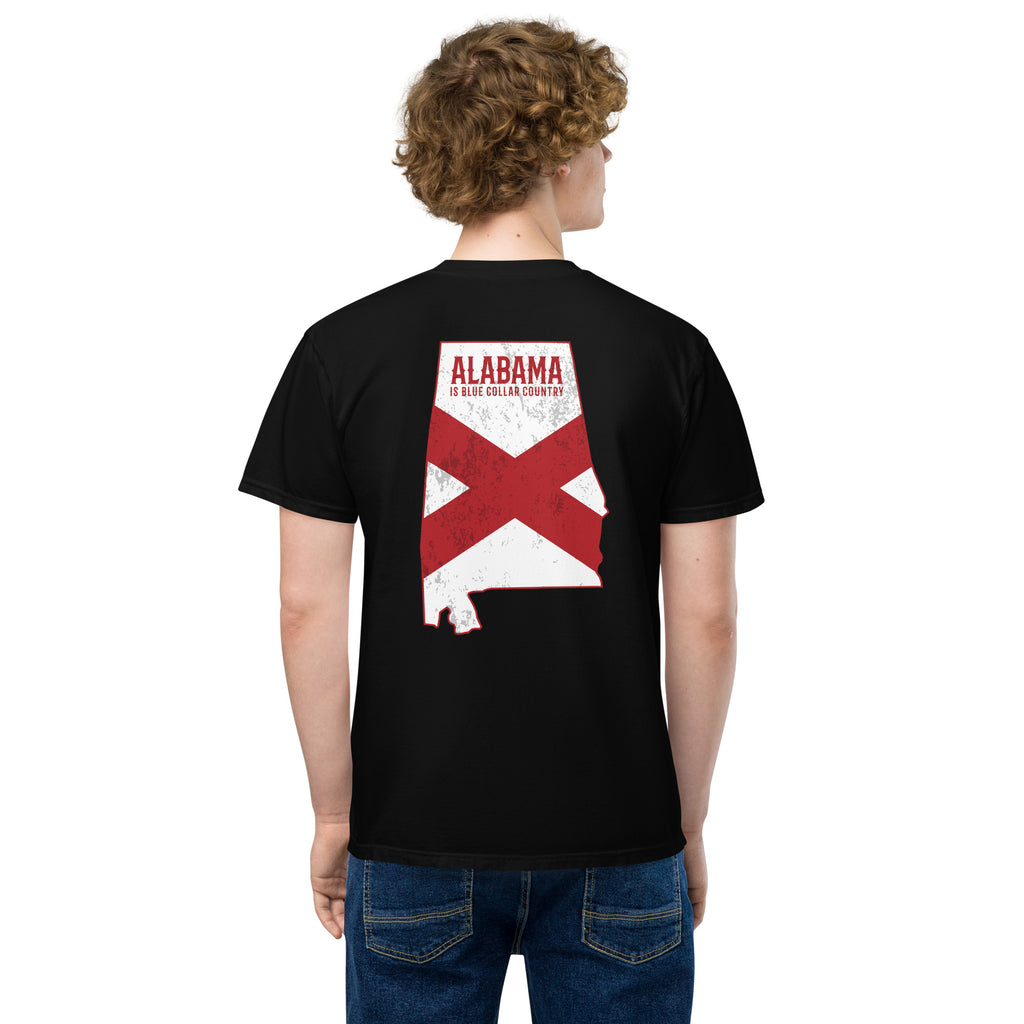 Alabama is Blue Collar Country I BCB PREMIUM POCKET T-SHIRT