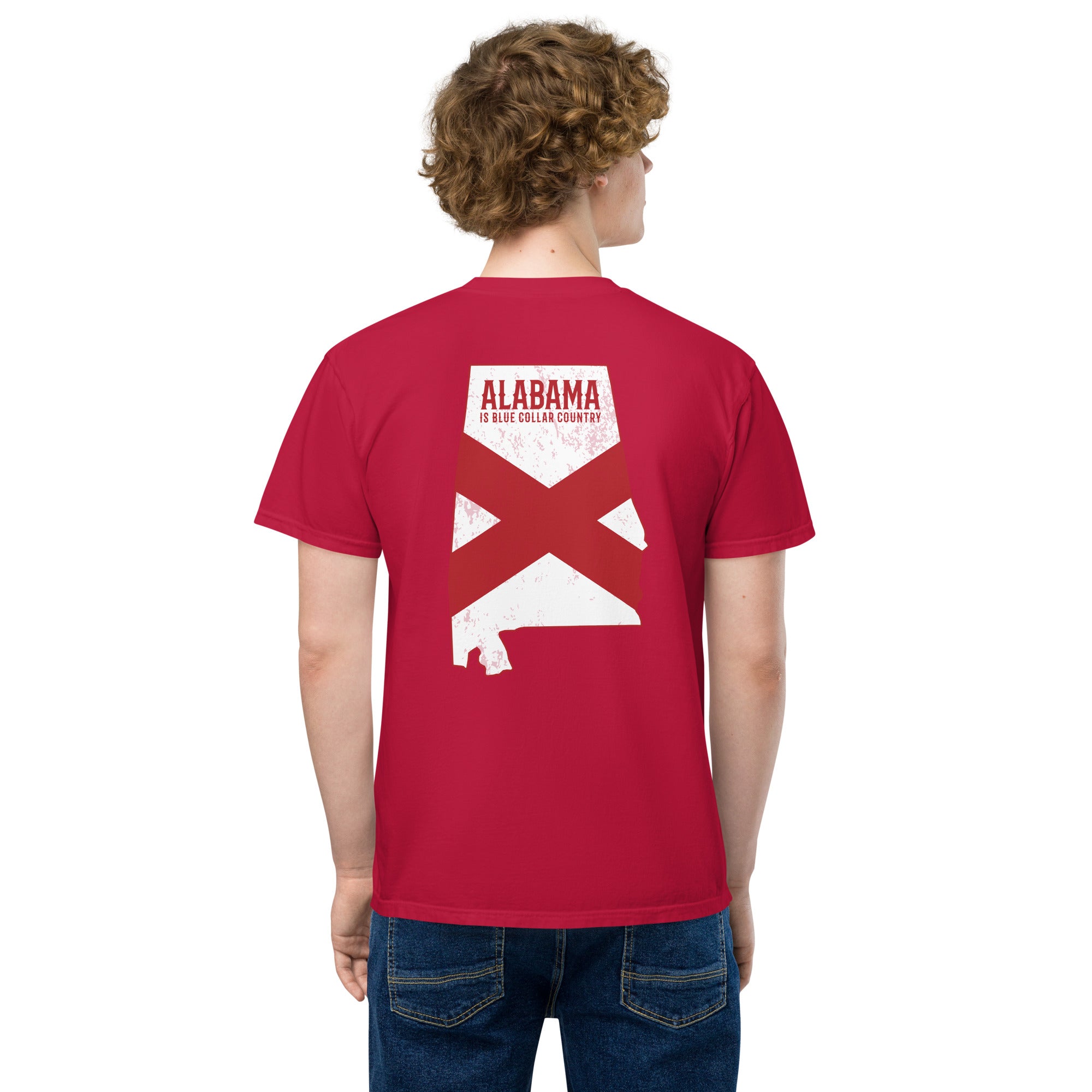 Alabama is Blue Collar Country I BCB PREMIUM POCKET T-SHIRT