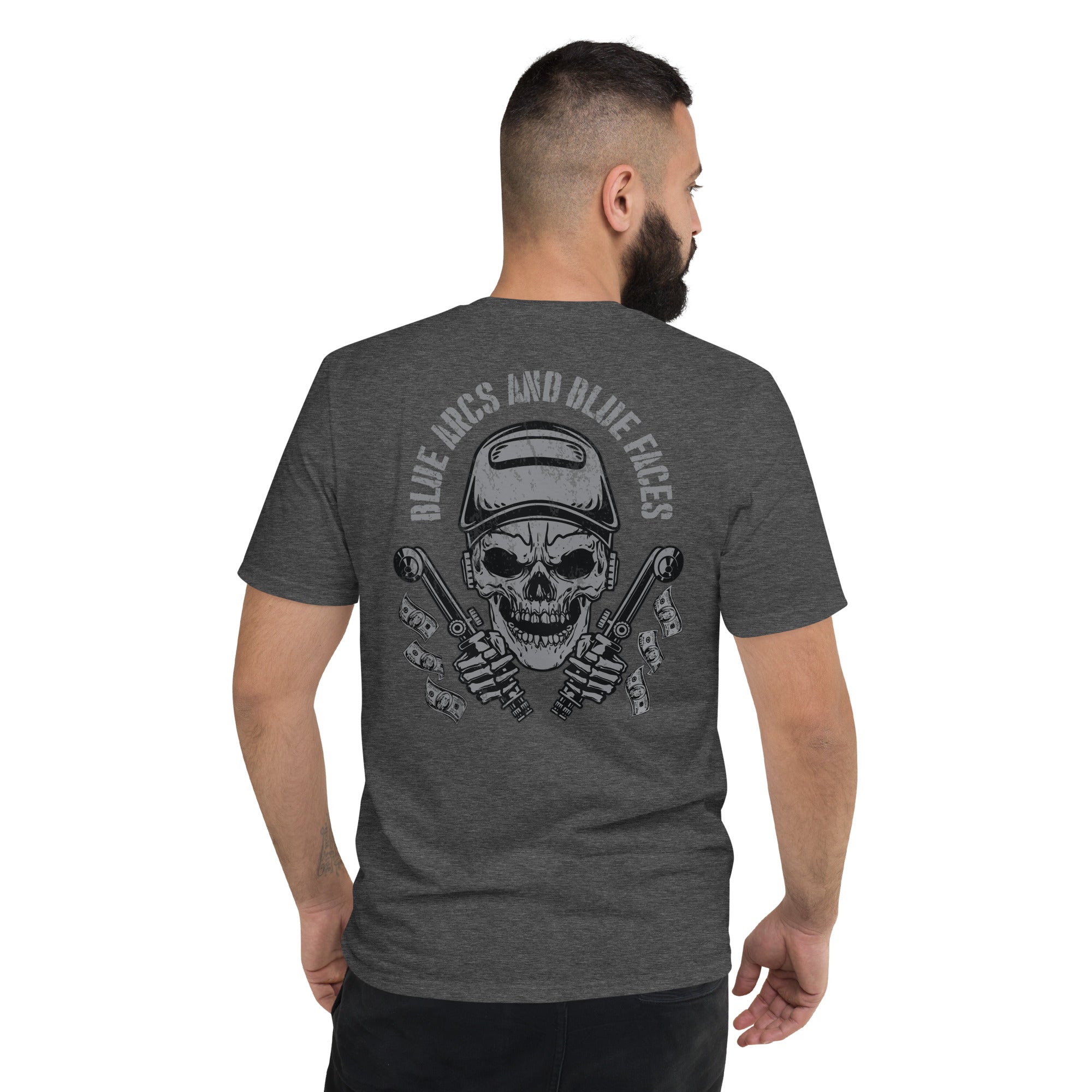 Blue arcs and Blue Faces  I  Short-Sleeve T-Shirt