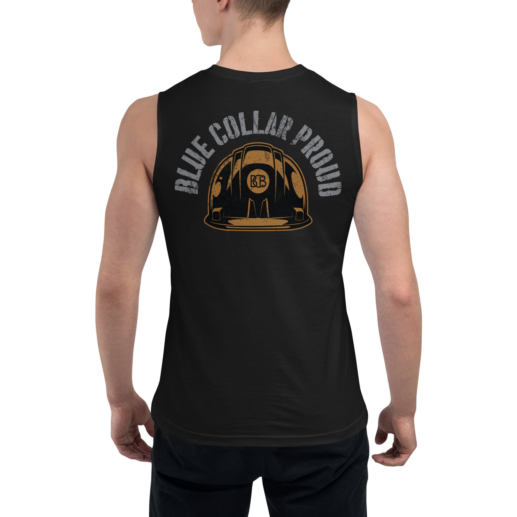 Blue Collar Proud  I  Muscle Shirt
