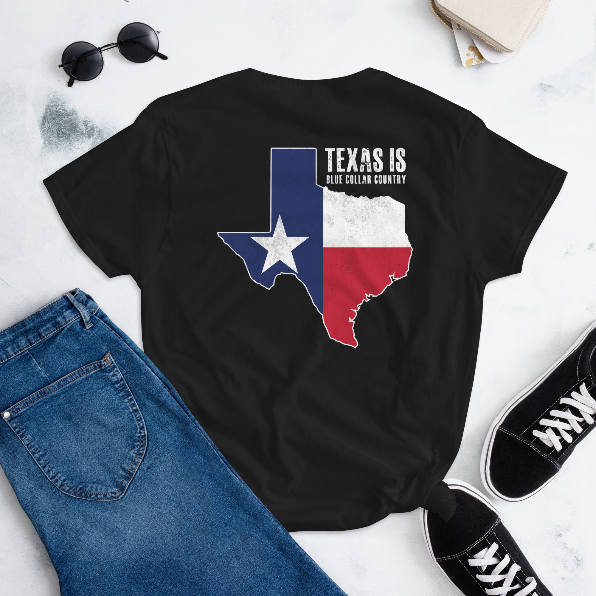 Texas is Blue Collar Country  I  Women's short sleeve t-shirt