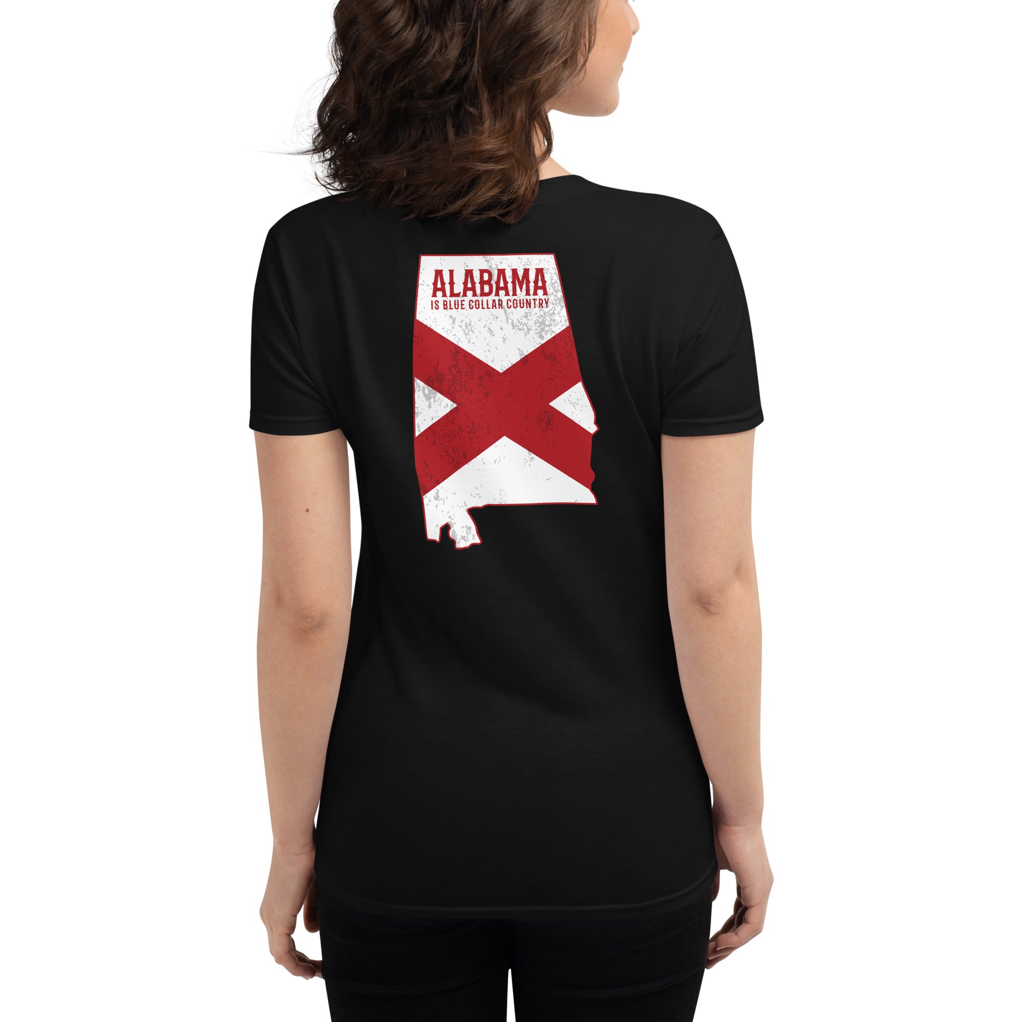 Alabama is Blue Collar Country  I  Women's short sleeve t-shirt