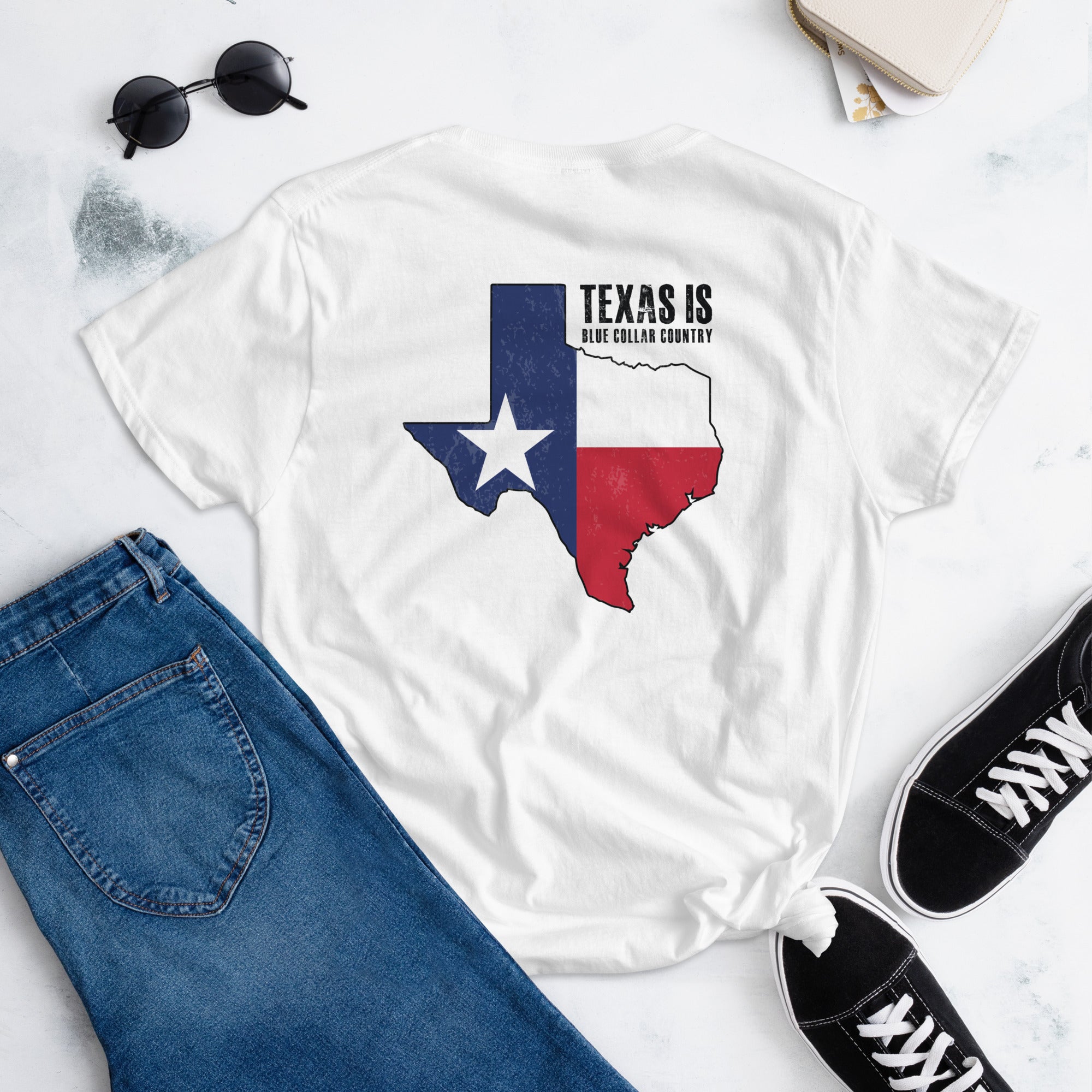 Texas is Blue Collar Country  I  Women's short sleeve t-shirt